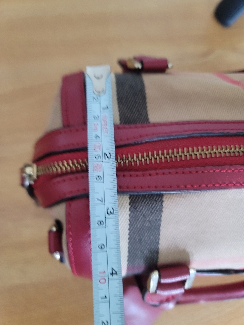 Burberry Tricolor Canvas Leather Boston Bag - Picture 16 of 17